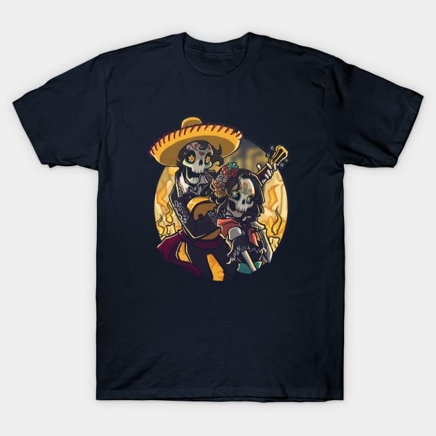 Dia de los Muertos T-Shirt by ArtOfEmilyO